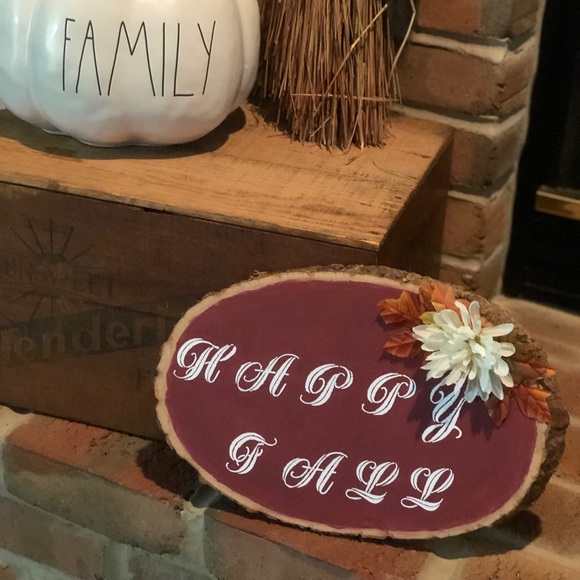 Handmade Rustic Fall Sign - Picture 2 of 2